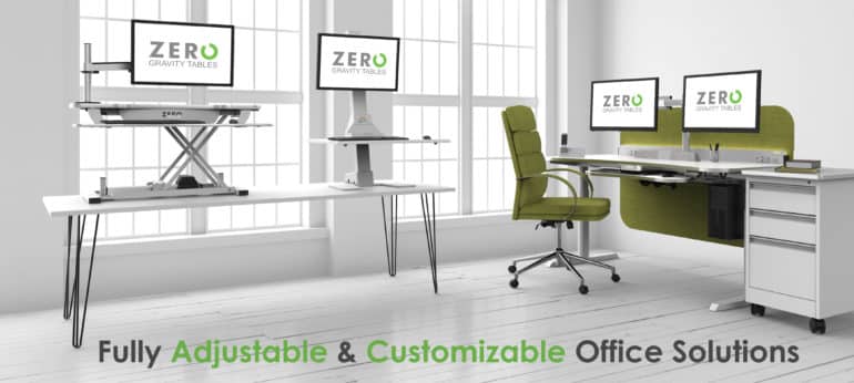 No Partitions Between Desks May Be Healthier For Office Workers Zero Gravity Desks Focusses On Product Design Officerepublic